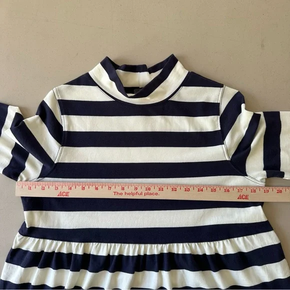 We The Free People Striped Peplum Mock Neck Tunic Top Size Small French Sailor - Picture 9 of 15
